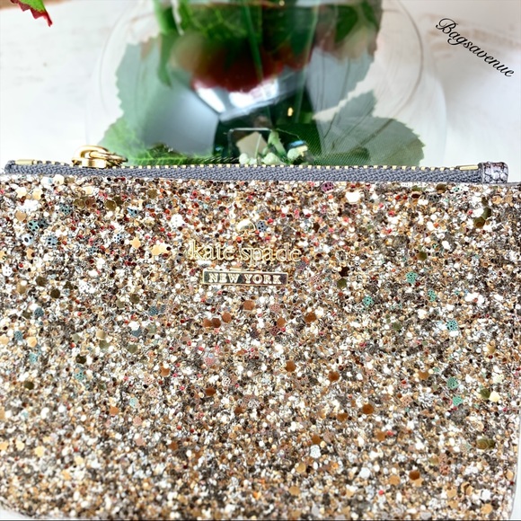 Kate spade bitsy laurel way glitter gunmetal gray - Picture 2 of 6